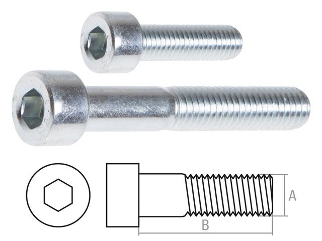 винт м8х40 мм с внутр. шестигр., цинк, кл.пр. 8.8, din 912 (5 кг) starfix smv1-33744-5 от BTSprom.by