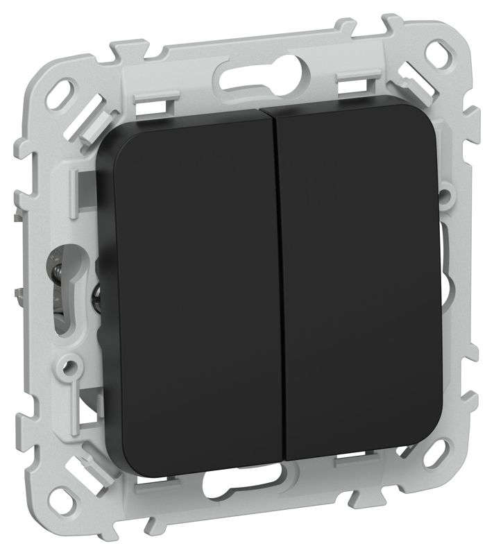 выключатель 2-кл. сп flite вс12-1-0-флч 10а механизм черн. iek fi-v20-0-10-1-k02 от BTSprom.by