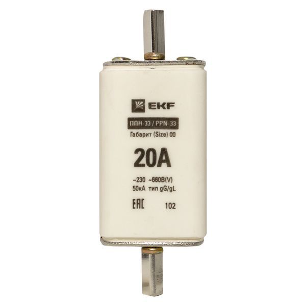  Вставка плавкая ППН-33 160/20А габарит 00 PROxima EKF fus-33/160/20 фото в каталоге от BTSprom.by