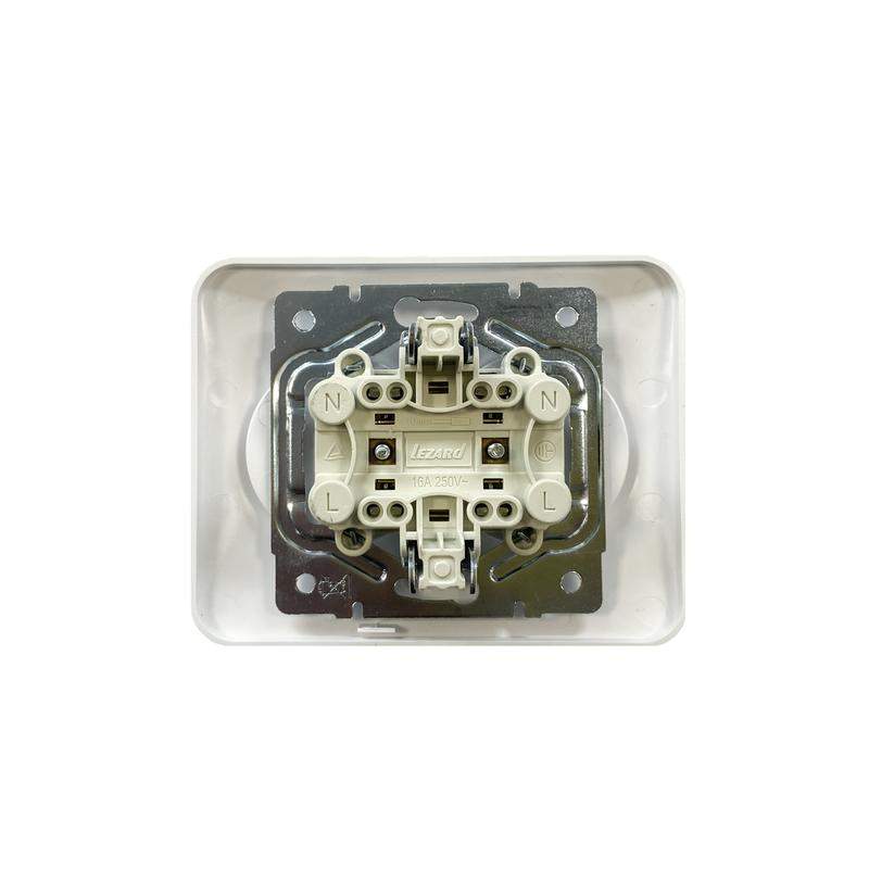  Розетка 2-м Karina Life без заземл. ПБТ бел. LEZARD 708-0200-128B фото в каталоге от BTSprom.by