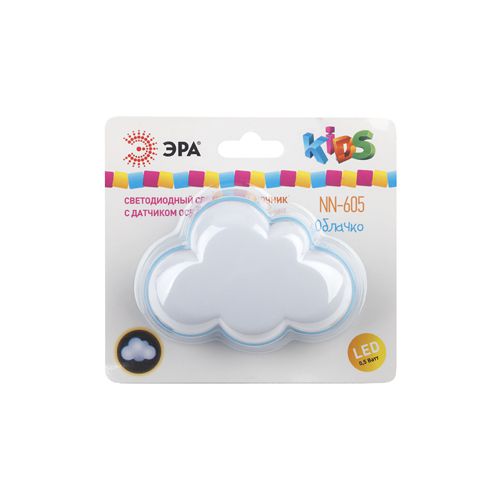  Светильник NN-605-LS-W ночник "Облачко" бел. ЭРА Б0019097 фото в каталоге от BTSprom.by