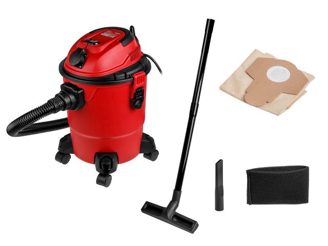 пылесос строительный wortex vc 2014-2 ws 1200 вт, 20 л, провод 4.5 м, шланг 3 м (отгрузка только по этн/эттн | c доп. розеткой, 38 мм диаметр шланга, 61 мм посадочное под мешки, синхронизация с инструментом) 1333990 от BTSprom.by