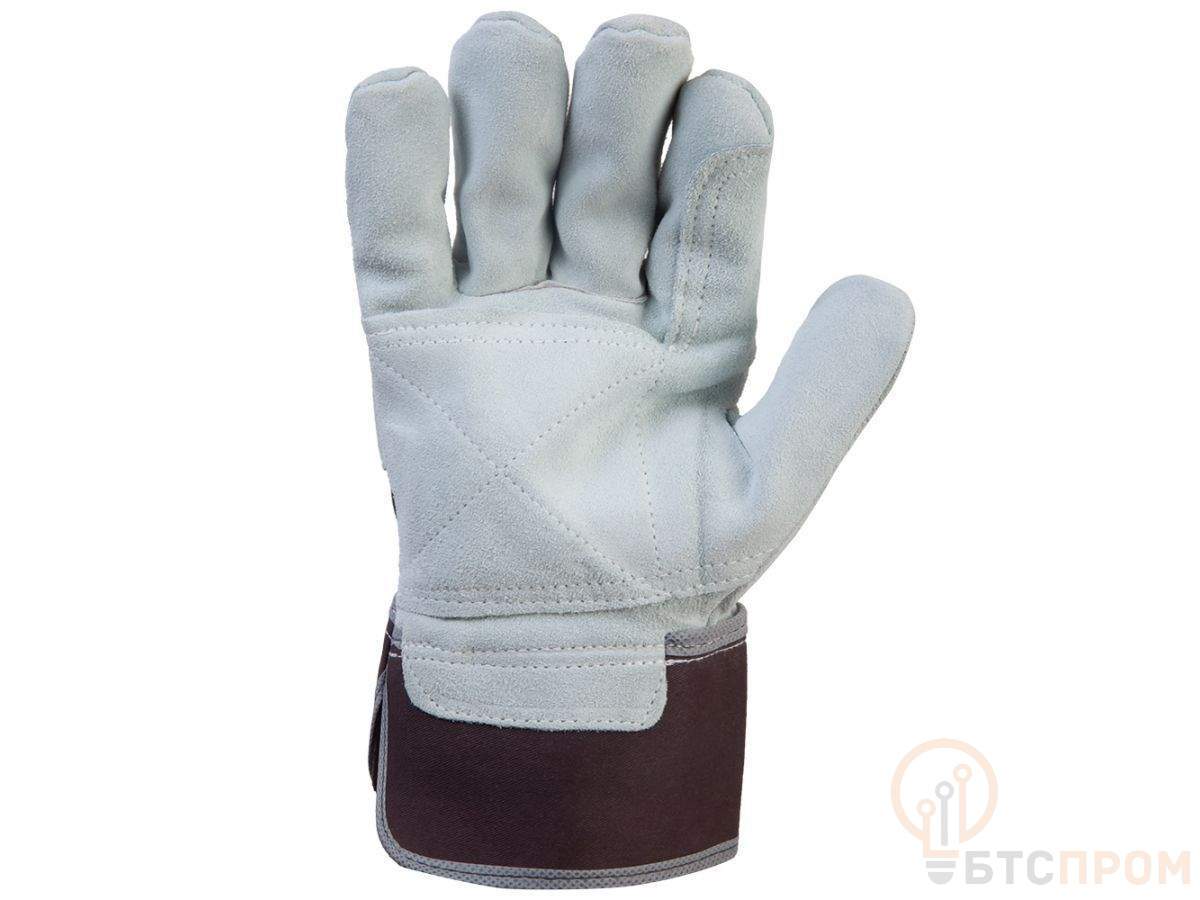  Перчатки спилковые комбинированные, 10/XL, серый/коричневый, Jeta Safety (кожа класса АВ) фото в каталоге от BTSprom.by