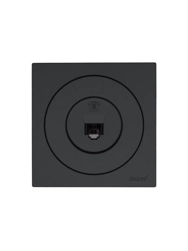  Розетка телефонная СП OSEN RJ11 евро механизм черн. бархат LEZARD 743-4288-137 фото в каталоге от BTSprom.by