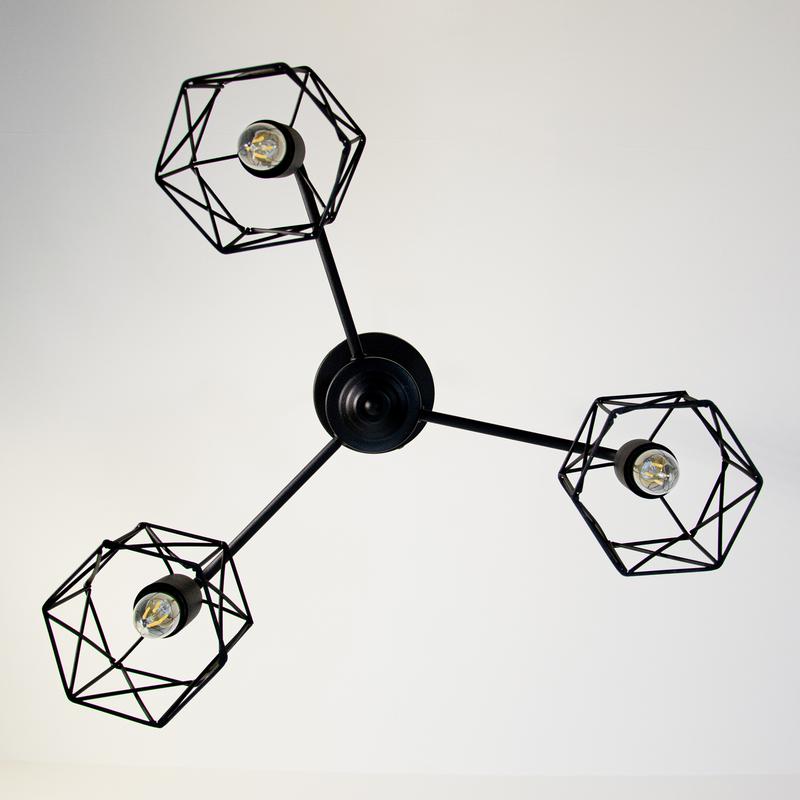  Светильник "Стелла" 131 НПБ 01-3х60-202 Е27 ИУ черн. муар Элетех 1005404669 фото в каталоге от BTSprom.by