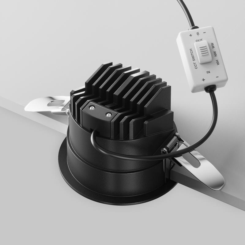  Светильник Parete 12Вт 2700К-3000К-4000К 36град. встраив. Maytoni DL100-12W2.7-3-4K-RD-B фото в каталоге от BTSprom.by