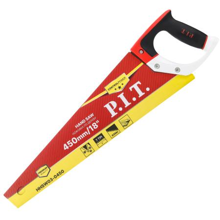 ножовка по дереву control hhsw03-0450 (450мм 7 tpi трехгранная заточка сталь 65mn) p.i.t. hhsw03-0450 от BTSprom.by