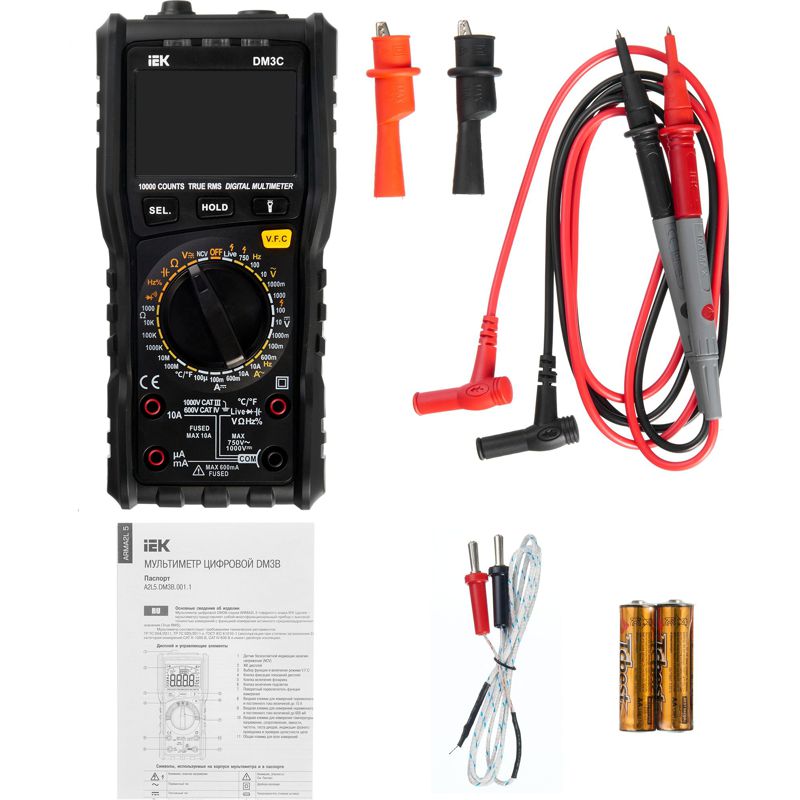  Мультиметр цифровой DM3C ARMA2L 5 IEK A2L5-DM13-03 фото в каталоге от BTSprom.by