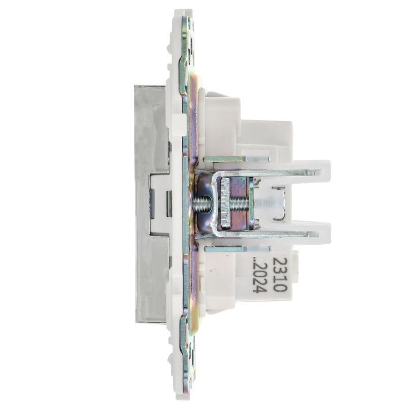  Розетка SKANDY 10А без заземл. без защ. шторок SK-R02N никель IEK SK-R10-10-K50 фото в каталоге от BTSprom.by