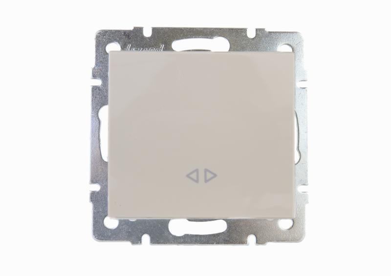выключатель промежуточный 1-кл. сп rain ip20 механизм крем. lezard 703-0388-107 от BTSprom.by