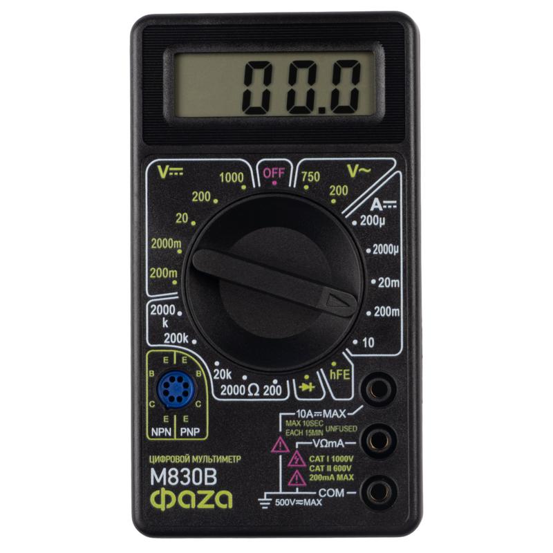 мультиметр цифровой m830b фаzа 5000377 от BTSprom.by