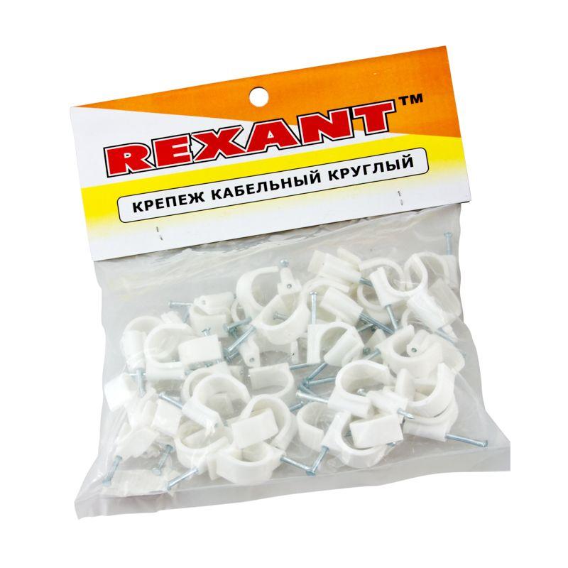  Крепеж кабеля круглый 20мм (уп.50шт) Rexant 07-4020 фото в каталоге от BTSprom.by