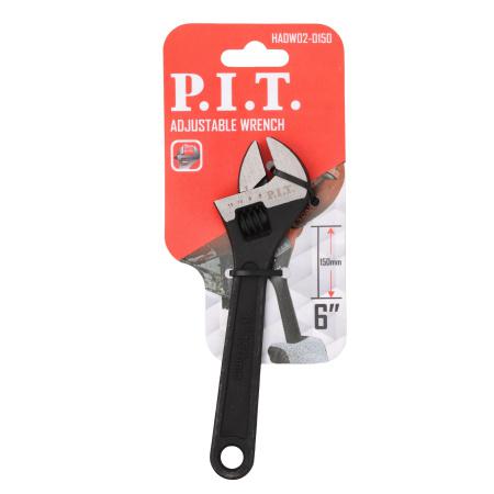 ключ разводной hadw02-0150 (150мм 19мм кованая сталь) p.i.t. hadw02-0150 от BTSprom.by
