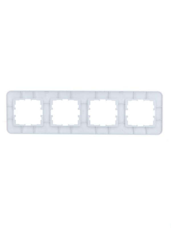  Рамка 4-м ASTI горизонт. бел. LEZARD 7081-0200-149 фото в каталоге от BTSprom.by