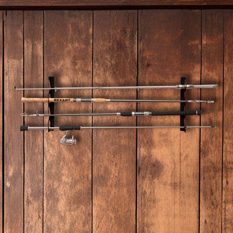  Держатель для удочек настенно-потолочный черн. Rexant 38-0668 фото в каталоге от BTSprom.by