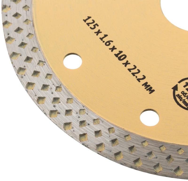  Диск отрезной алмазный "Универсал-Плюс" 125х1.6х10х22.2мм сухая и влажная резка FIT 37437 фото в каталоге от BTSprom.by