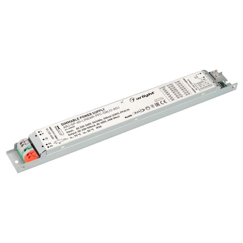 блок питания arj-sp-60-linear-pfc-dali2-adj 60вт 80-300в 0.2-0.5а ip20 металл arlight 035535 от BTSprom.by блок питания arj-sp-60-linear-pfc-dali2-adj 60вт 80-300в 0.2-0.5а ip20 металл arlight 035535 от BTSprom.by