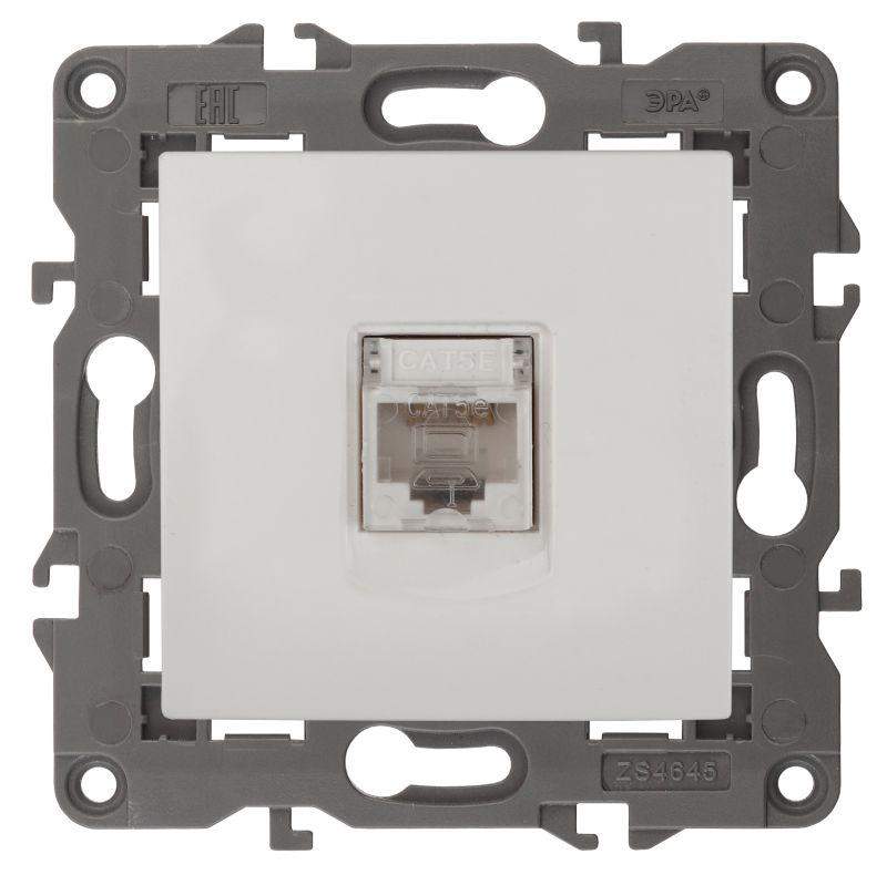 розетка компьютерная 1-м elegance 14-3107-01 rj45 ip20 механизм бел. эра б0034302 от BTSprom.by