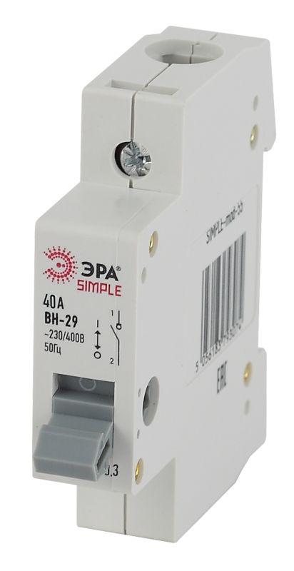 выключатель нагрузки 1п 40а вн-29 simple-mod-57 эра б0039247 от BTSprom.by