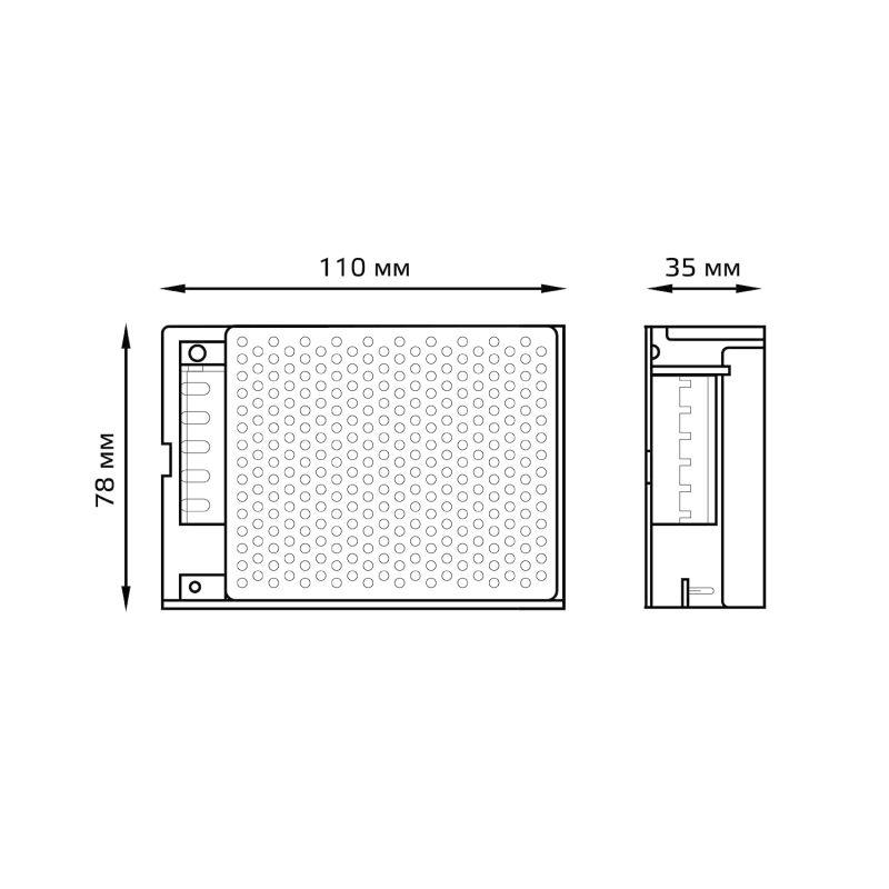  Блок питания для светодиодной ленты Black 60Вт 12В IP20 (драйвер) GAUSS 202003060 фото в каталоге от BTSprom.by