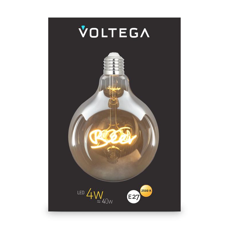 Лампа светодиодная филаментная Loft 271 G125 4Вт 2500К E27 Voltega 8555 фото в каталоге от BTSprom.by