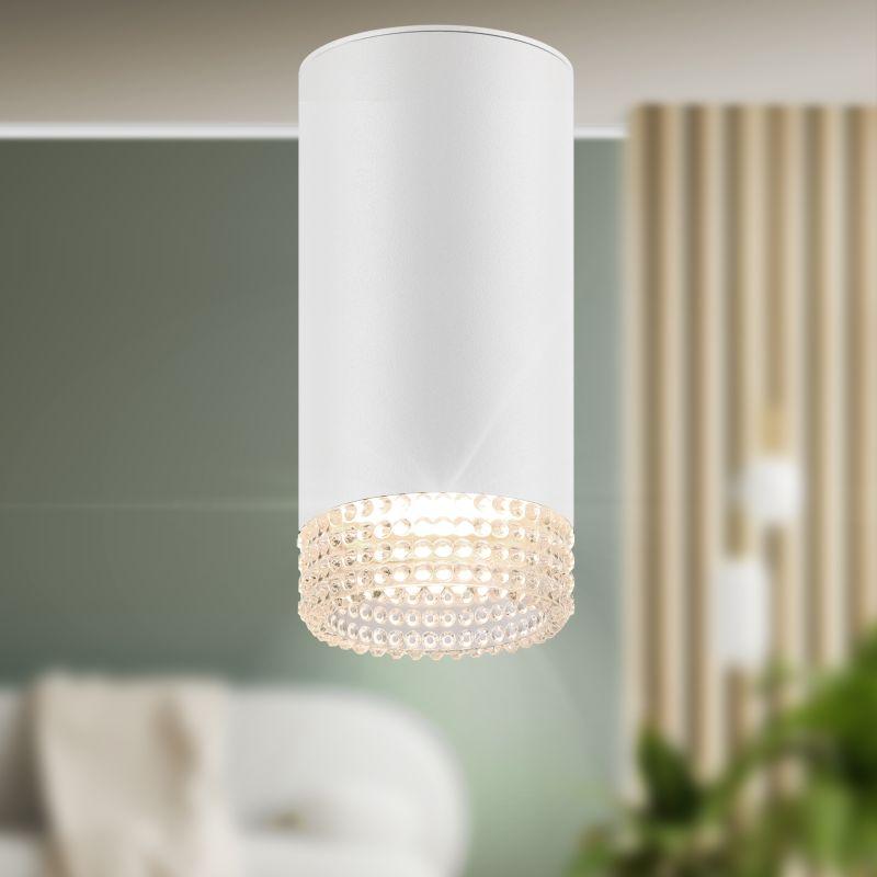 светильник настенно-потолочный спот ol40 wh/cl mr16 gu10 ip20 бел. прозр. эра б0058477 от BTSprom.by