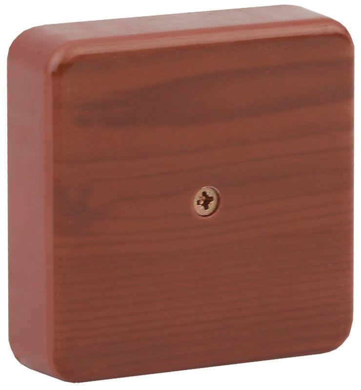 коробка распаячная 100х100х30 (без клеммы) дуб ip40 эра б0031183 от BTSprom.by