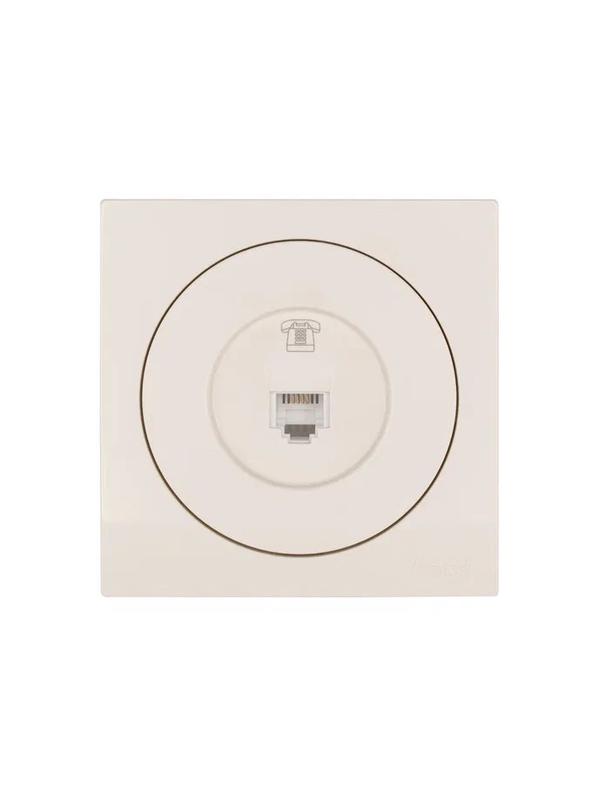  Розетка телефонная СП OSEN RJ11 евро механизм сл. кость LEZARD 743-9088-137 фото в каталоге от BTSprom.by