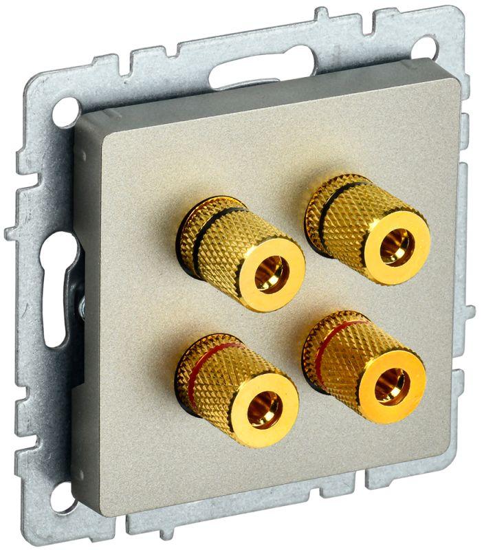 аудиорозетка 4-м brite ра10-брш шампань iek br-s40-k37 от BTSprom.by аудиорозетка 4-м brite ра10-брш шампань iek br-s40-k37 от BTSprom.by
