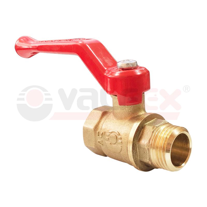 кран шаровой латунный optima вр/нр ручка-рычаг 1/2дюйм (96/24) valfex vf.215.l0r1.012 от BTSprom.by