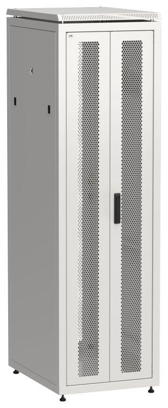 шкаф сетевой linea n 19дюйм 42u 600х800мм передн. перфорир. распашная двустворчат. задн. перфорир. сер. itk ln35-42u68-2pp от BTSprom.by