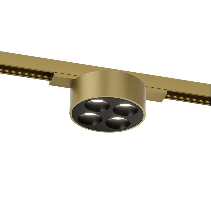 светильник для трека shine grill со светодиодом d74хh28 48в dc 6вт ra=90 3000к ip20 сатинированная латунь алюм. denkirs dk5772-sb от BTSprom.by