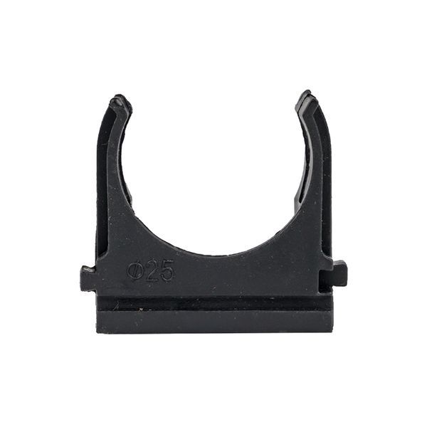  Держатель для труб (клипса) d25мм черн. (уп.10шт) Plast EKF derj-z-25b фото в каталоге от BTSprom.by