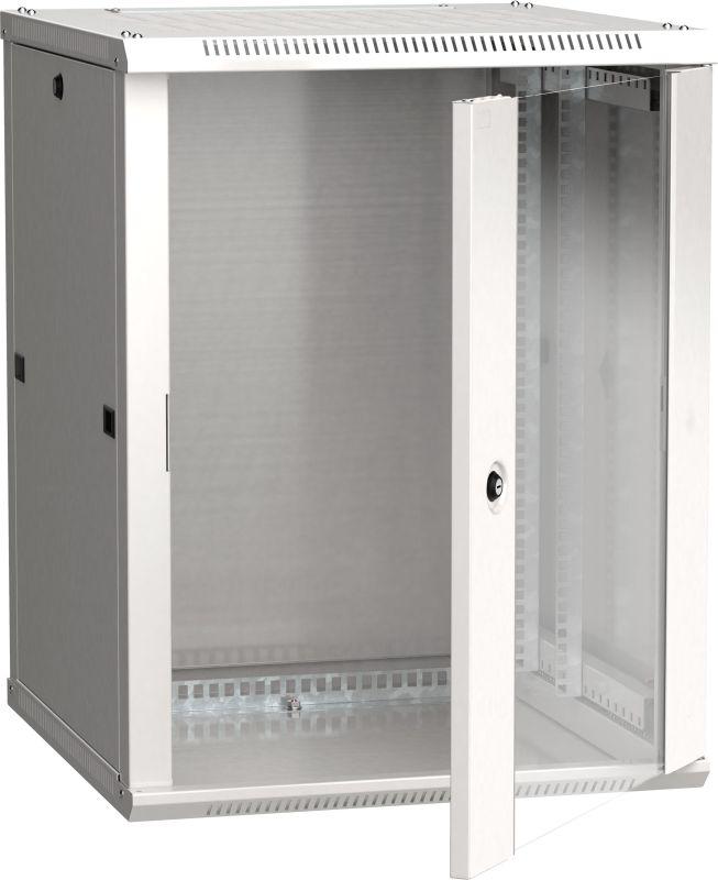 шкаф 19 дюйм linea w 12u 600х600мм настен. стекл. дверь ral7035 itk lwr3-12u66-gf от BTSprom.by