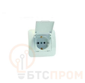 Розетка 1-м СП Lillium N 10А с заземл. с крышкой бакелит крем. Makel 55229 фото в каталоге от BTSprom.by  Розетка 1-м СП Lillium N 10А с заземл. с крышкой бакелит крем. Makel 55229 фото в каталоге от BTSprom.by