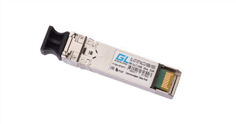 модуль sfp+ 10гбит/с два волокна sm 2хlc 1550нм 14дб до 40км ddm nikomax gl-ot-st14lc2-1550-1550 от BTSprom.by