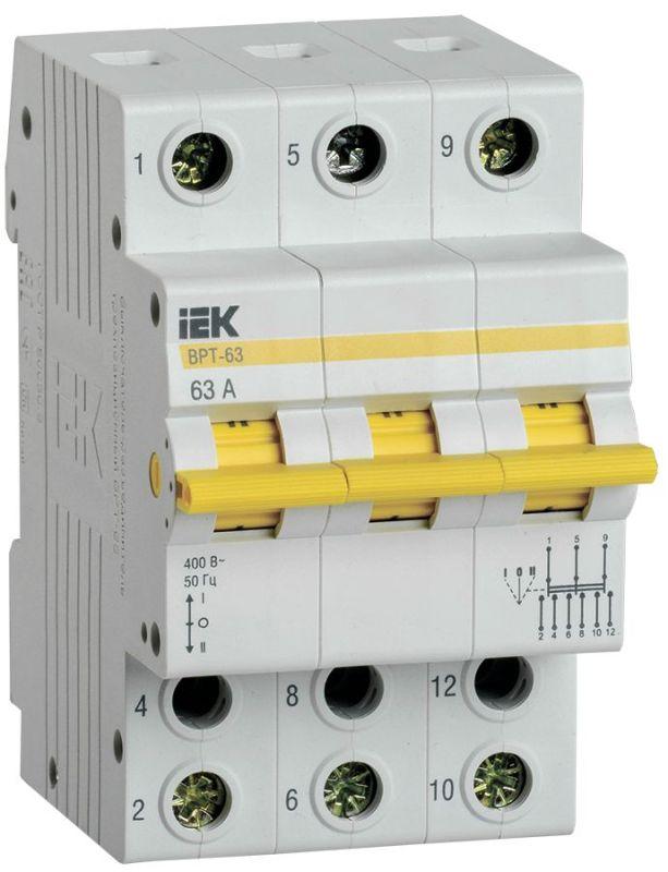 выключатель-разъединитель трехпозиционный 3п врт-63 63а karat iek mpr10-3-063 от BTSprom.by