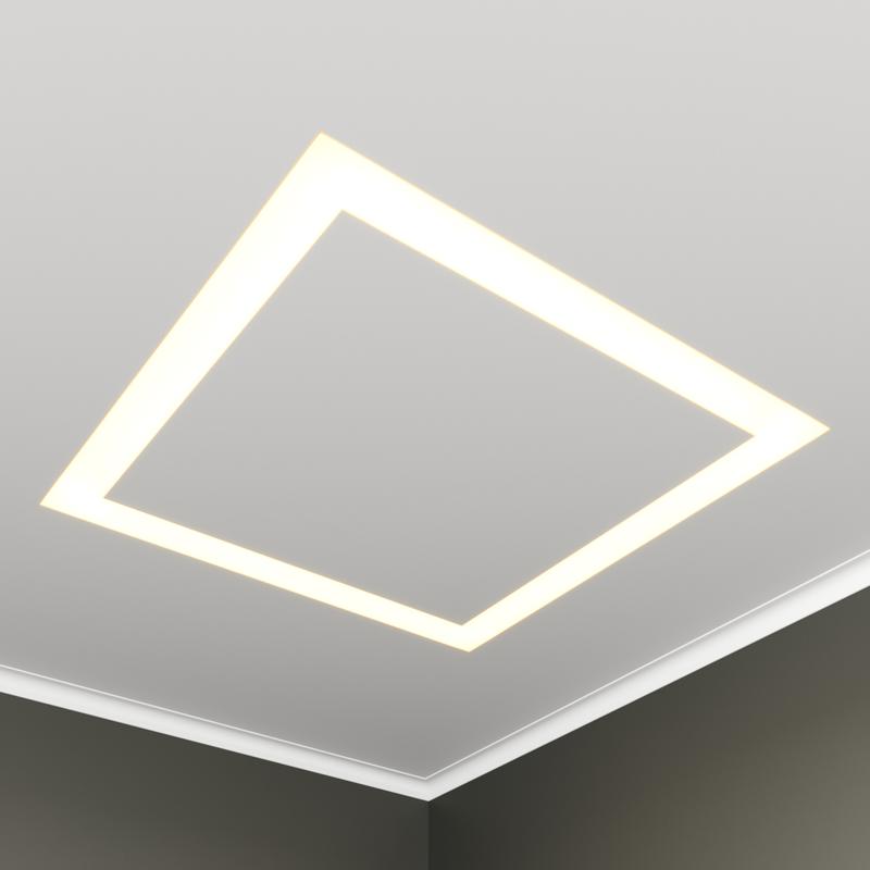 светильник светодиодный rve-lbx-hole-box-446-vg 36вт 4000к 446х446х110мм s80мм квадрат с отверст. встраив. под шпаклевку бел. rvelektro rve00003402 от BTSprom.by