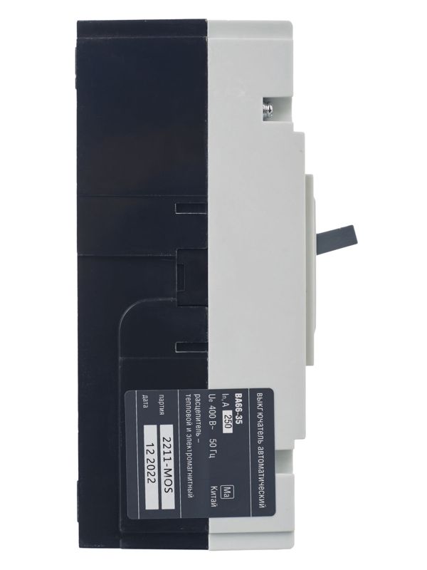  Выключатель автоматический 3п 250А 25кА ВА66-35 GENERICA SAV30-3-0250-G фото в каталоге от BTSprom.by