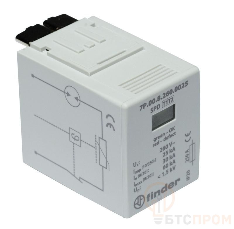 Модуль сменный для УЗИП варистор 260В AC FINDER 7P0082600025 фото в каталоге от BTSprom.by  Модуль сменный для УЗИП варистор 260В AC FINDER 7P0082600025 фото в каталоге от BTSprom.by
