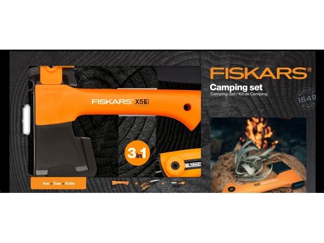 туристический набор (топор+пила+нож) fiskars 1057912 от BTSprom.by