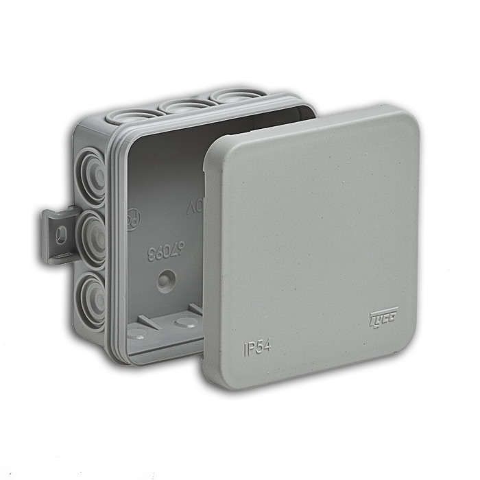 коробка распределительная оп 85х85х35мм 12 вводов ip54 сер. ruvinil 67093 от BTSprom.by