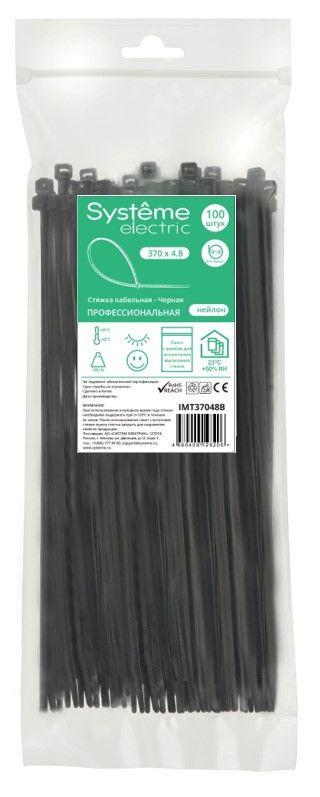стяжка кабельная 370х4.8 черн. (уп.100шт) se imt37048b от BTSprom.by