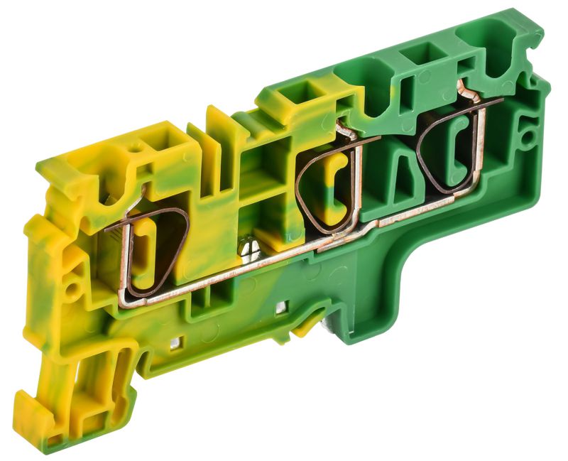 клемма пружинная cx6-3 pe 6кв.мм 3-конт. заземл. armafix iek af-ct41-00-3-k52-006 от BTSprom.by