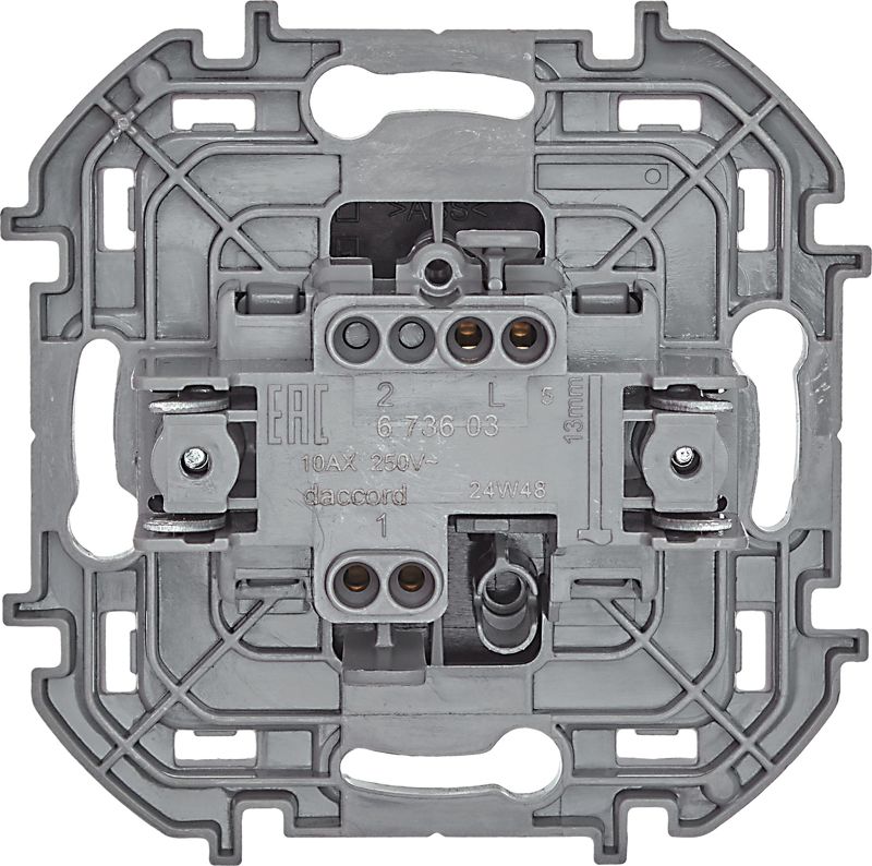  Выключатель 1-кл. Inspiria 10А IP20 250В 10AX механизм антрацит IEK 673603 фото в каталоге от BTSprom.by