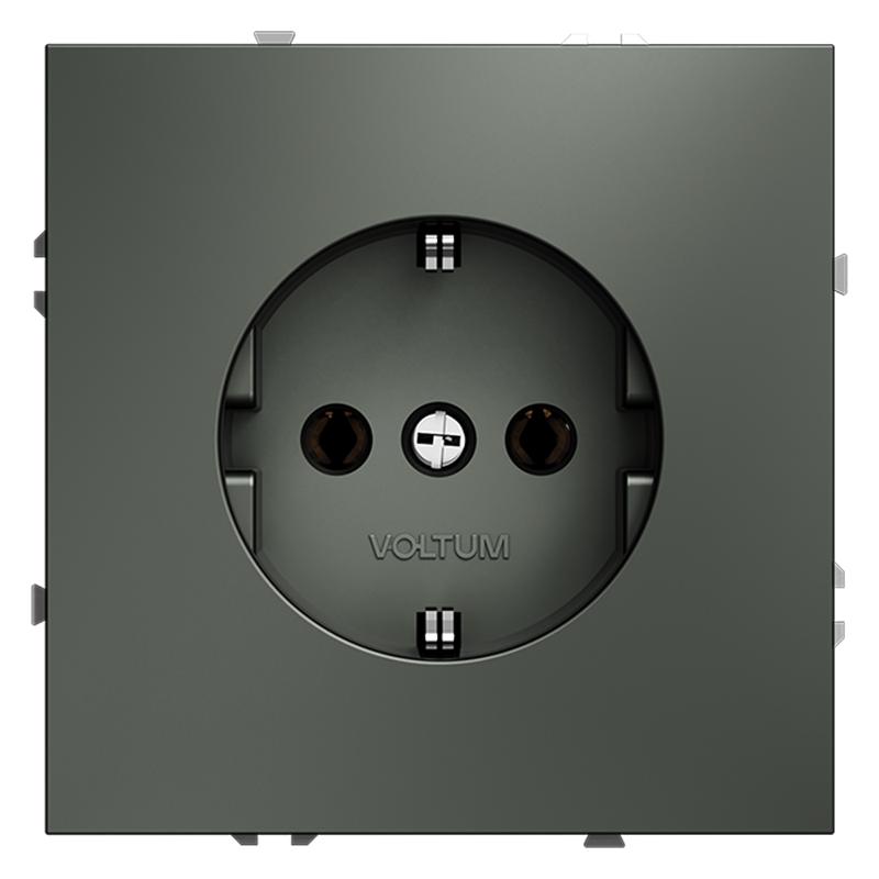 розетка 1-м сп s70 16а с заземл. механизм титан voltum vls040106 от BTSprom.by