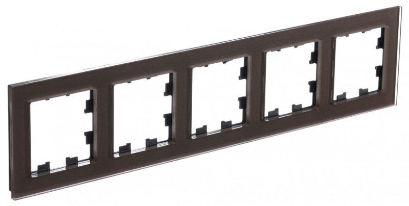 рамка 5-м atlasdesign nature органич. стекло мокко se atn320605 от BTSprom.by