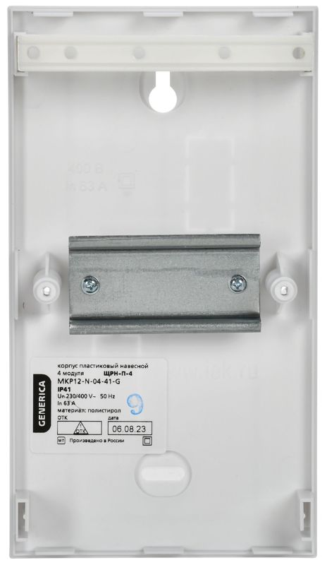  Бокс ЩРН-П-4 мод. навесной пластик IP41 GENERICA MKP12-N-04-41-G фото в каталоге от BTSprom.by
