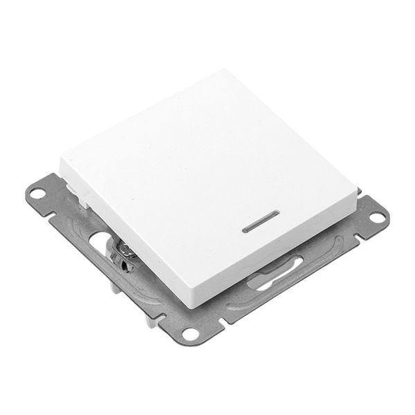  Выключатель 1-кл. СП Эпика с подсветкой механизм бел. EKF UP1-SWW-14 фото в каталоге от BTSprom.by