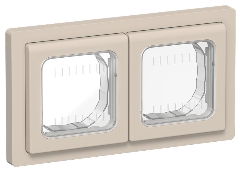 рамка 2-м сп flite рпро-2-55-флл ip55 льняной iek fi-m20-32-55-k88 от BTSprom.by